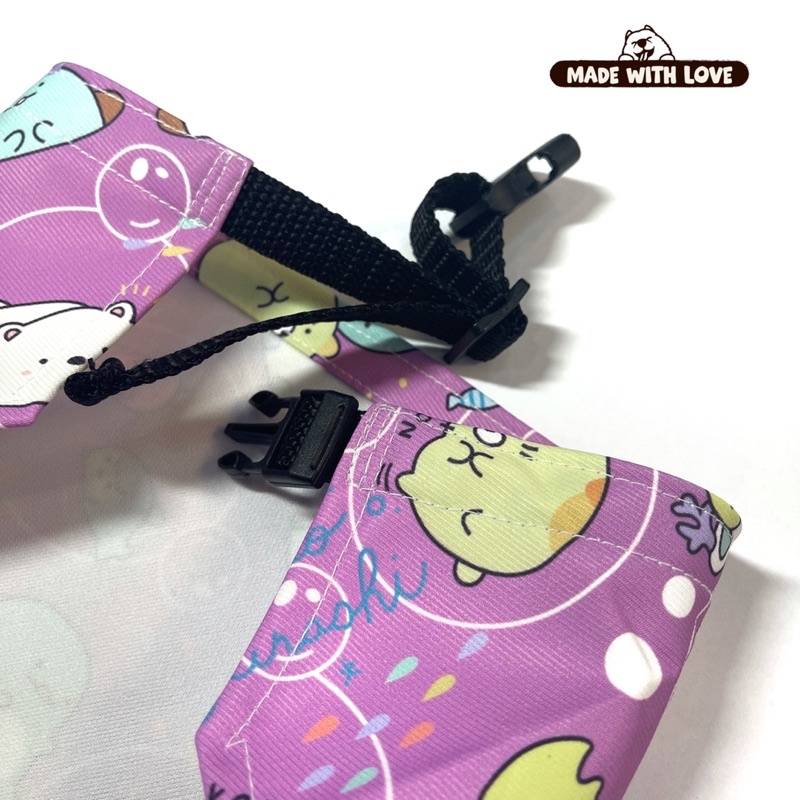 D - KHĂN YẾM HANDMADE CHÓ MÈO CHẤT LIỆU POLYESTER KHÔNG THẤM NƯỚC