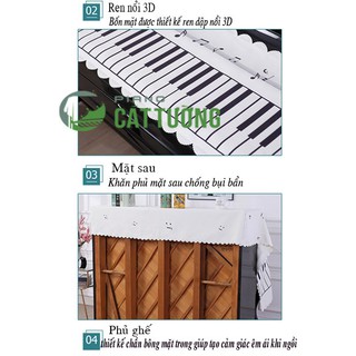 Khăn phủ đàn piano cực xinh xắn