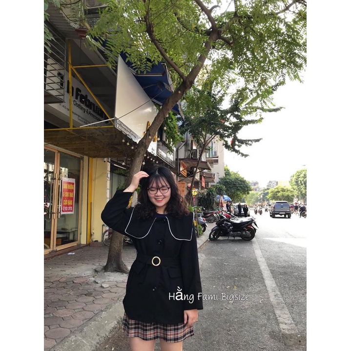 Áo khoác bản cổ to bigsize (A339)(Hằng Fami bigsize)