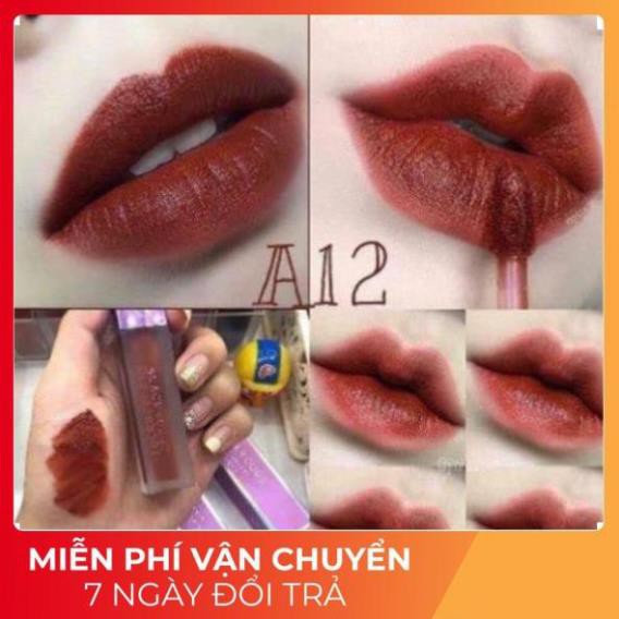 Son Black Rouge A12 ⚡️𝑯𝒂̀𝒏𝒈 𝑯𝒂𝒏𝒅𝒎𝒂𝒅𝒆⚡️ Màu Đỏ Nâu Trầm | Thế Giới Skin Care