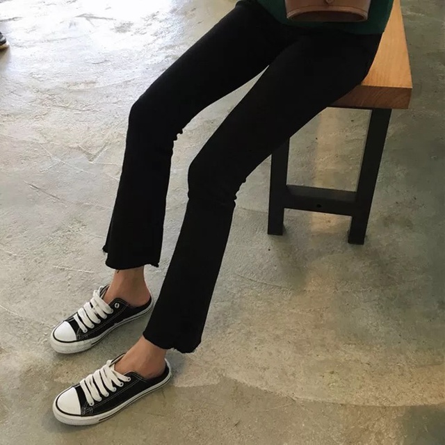 [Mã WASTMAY giảm 15% tối đa 30K đơn 150K] Quần bò đen ống loe | BigBuy360 - bigbuy360.vn