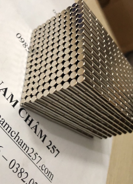 [Xả Kho] Nam châm viên 5x10mm, loạ nam châm trắng đất hiếm 5*10mm lực hút mạnh.