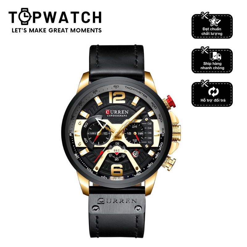 ĐỒNG HỒ NAM CURREN TOPWATCH CHÍNH HÃNG - DÂY DA CAO CẤP PHONG CÁCH TRẺ TRUNG THỜI THƯỢNG