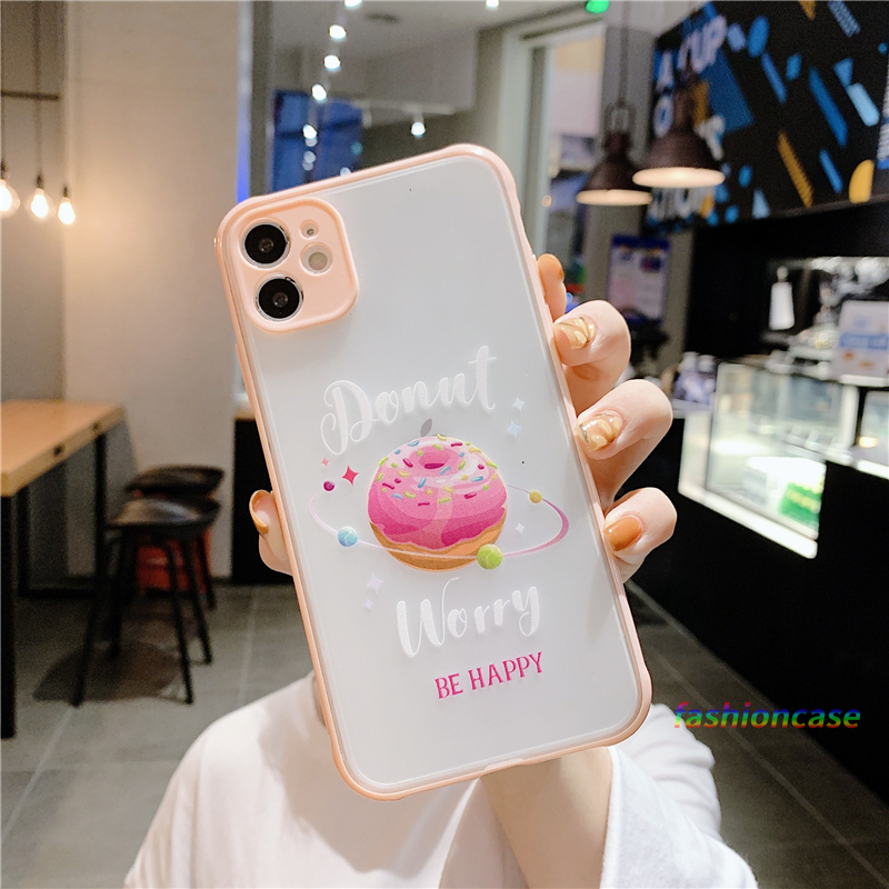 Ốp Lưng Matte Họa Tiết Bánh Macaron Dễ Thương Cho Xiaomi Redmi Note 9 8 7 7 Pro 7s Redmi 9 9c Nfc 8 8a Pro 8a