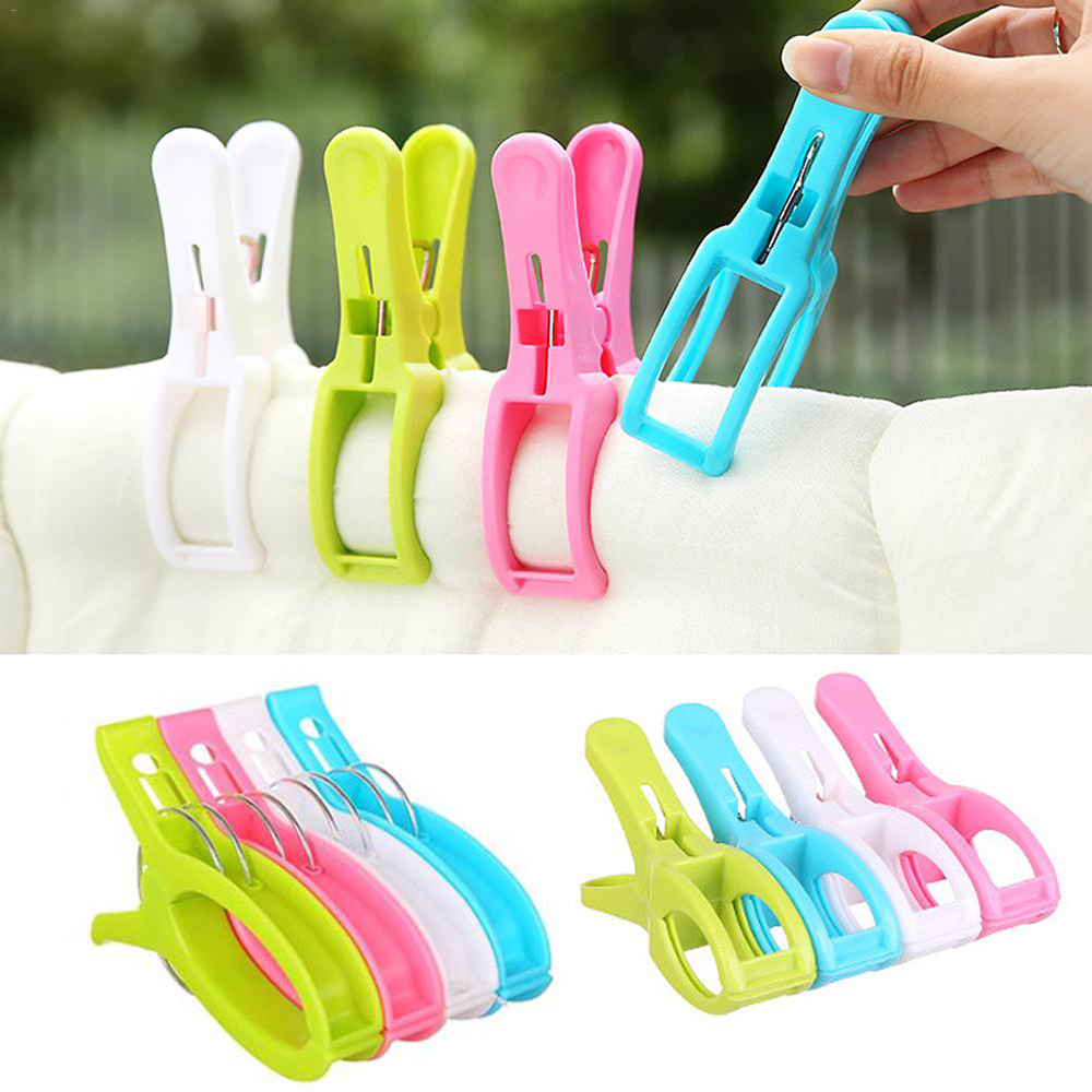 Set 4 Kẹp Nhựa Phơi Quần Áo Chống Gió Tiện Lợi