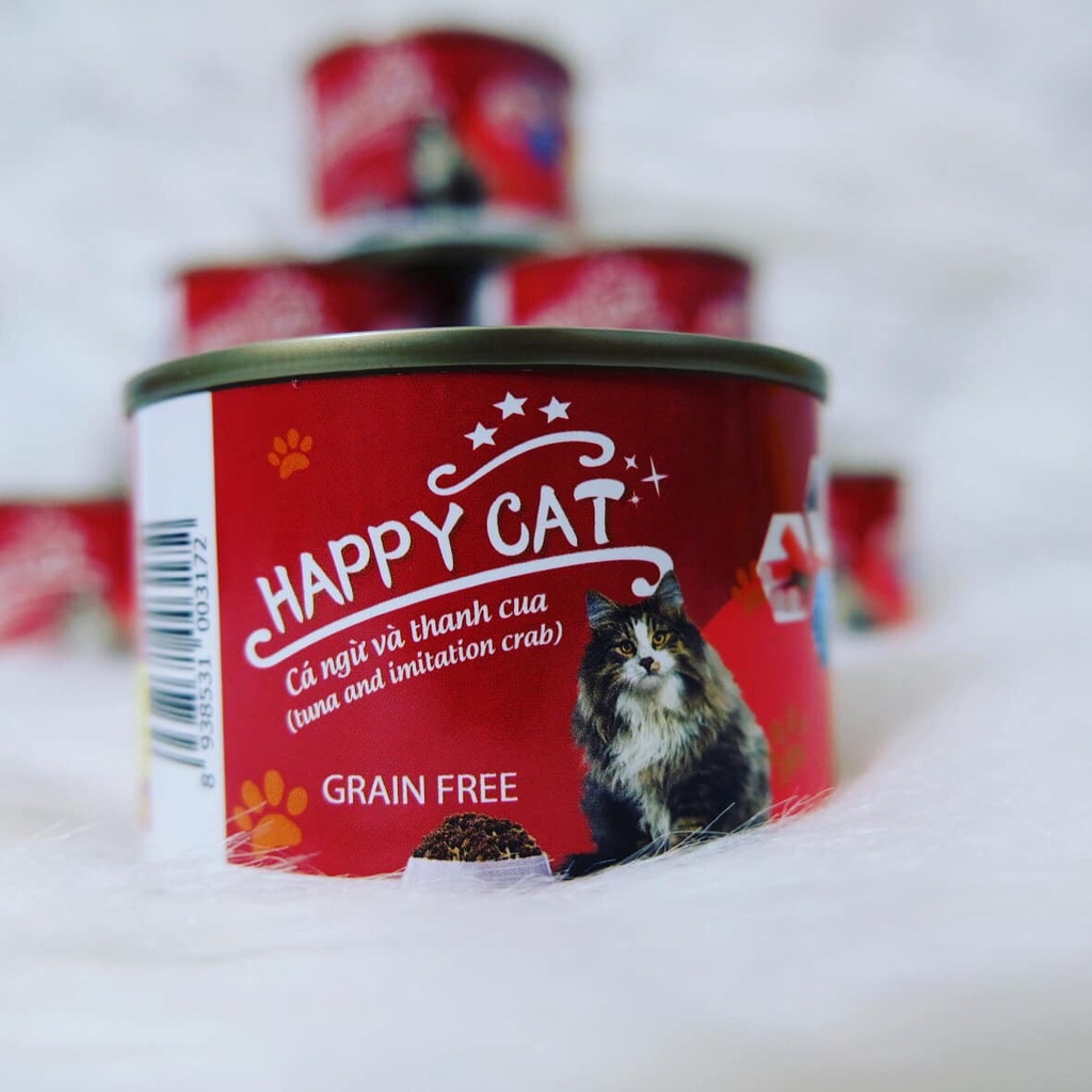 Pate cá ngừ đóng hộp Happy Cat cho mèo cưng – Boss Garden