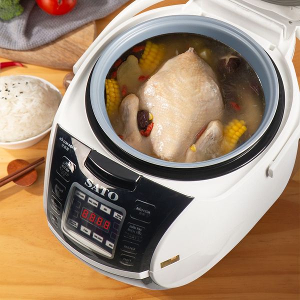 Nồi Cơm Điện Tử SATO 18DT021 1.8L Bảo Hành 12 Tháng