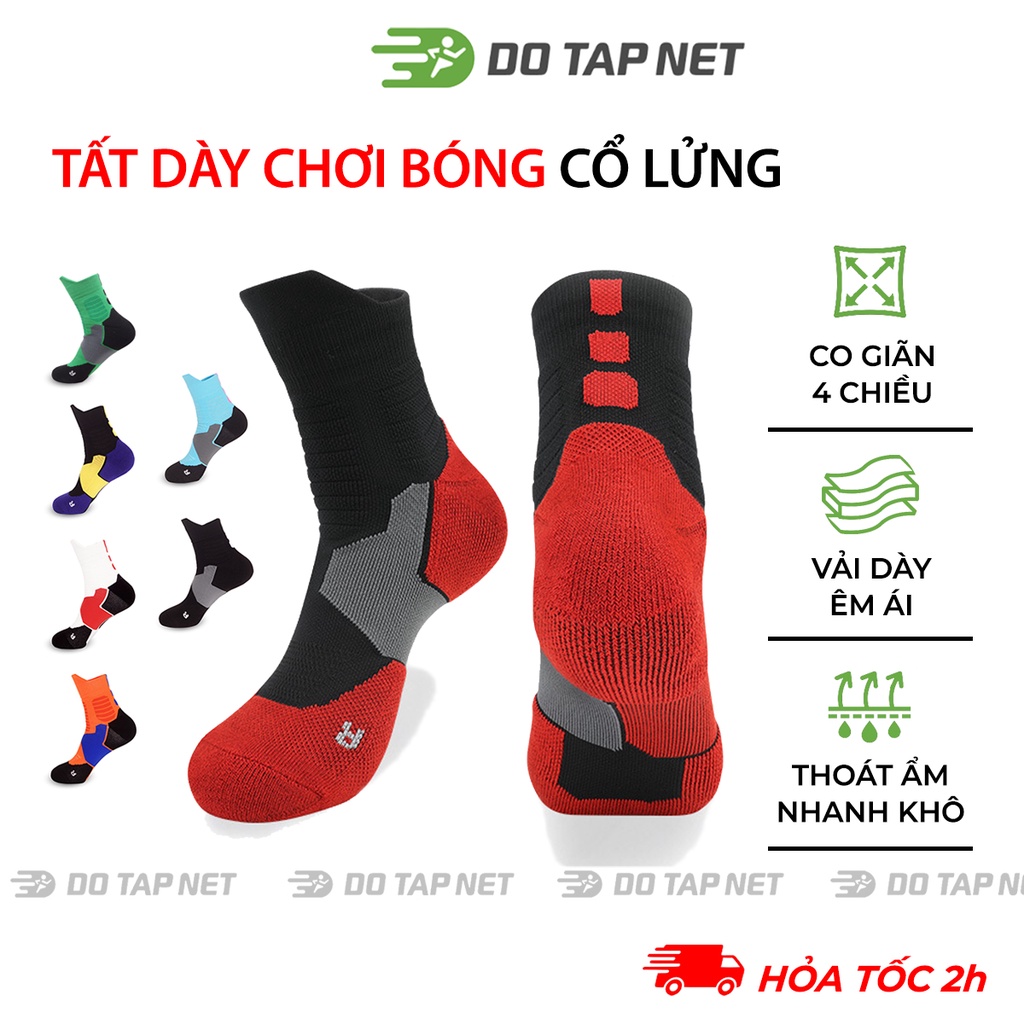 Tất Vớ Thể Thao Chay Bộ, Tất Dày Chất Liệu Cotton , Chống Tuột Chơi Bóng Rổ, Đá Bóng