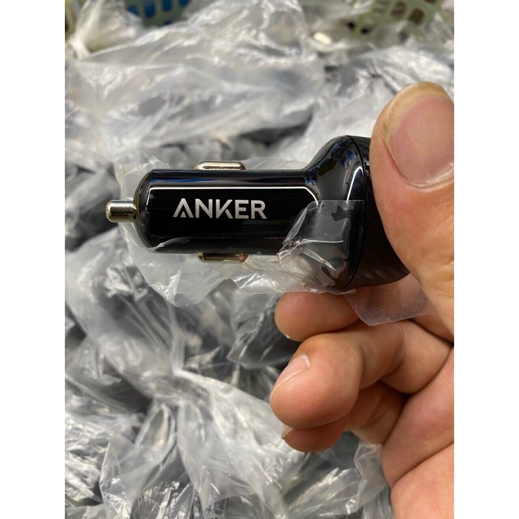 Tẩu Sạc trên ô tô xe hơi Anker PowerDrive Speed 2 39W - A2228/Anker 2 cổng PowerDrive 2, 24w] - A2310
