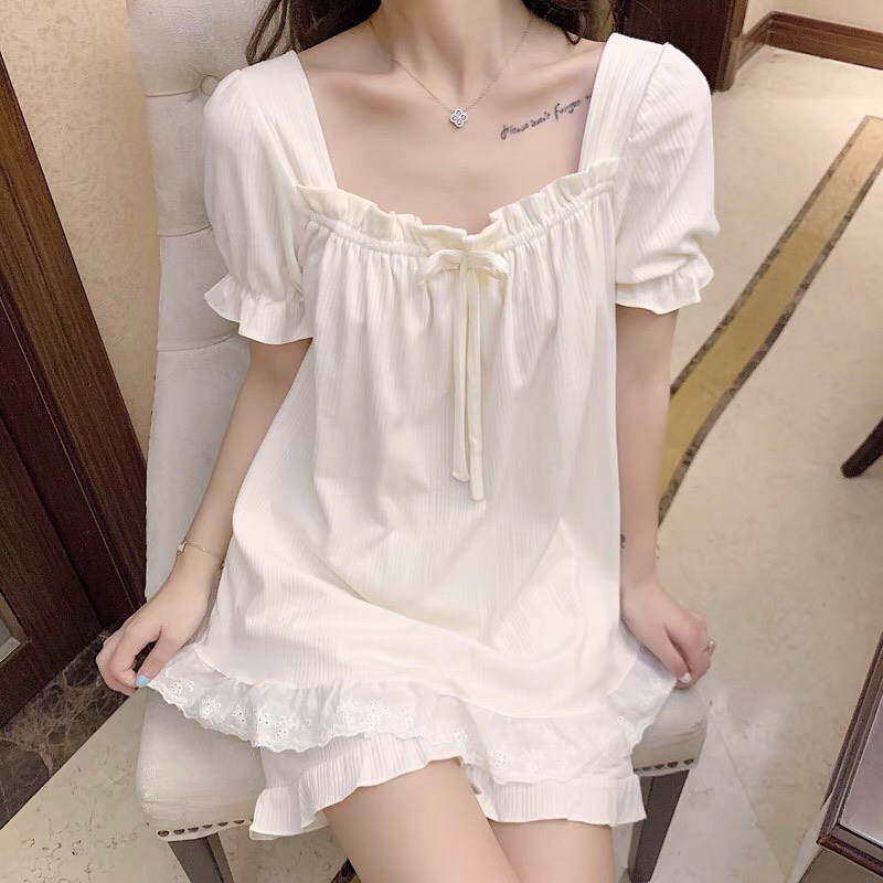 Đầm ngủ dễ thương bigsize SUNNY chất voan thoáng mát