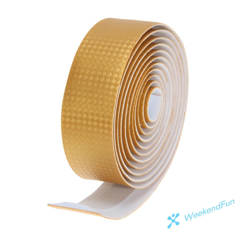 Băng Quấn Sợi Cacbon + 2 Nút Chốt Gắn Ghi Đông Xe Đạp Trang Trí Nhiều Màu Tùy Chọn