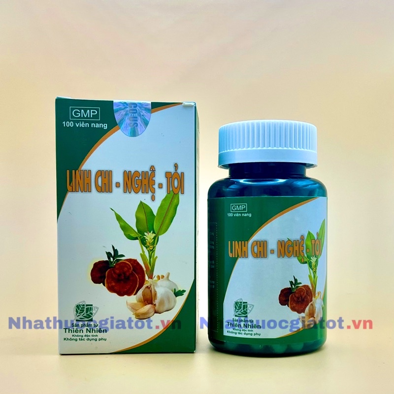 Tăng sức đề kháng, Linh Chi Nghệ Tỏi hỗ trợ miễn dịch cơ thể
