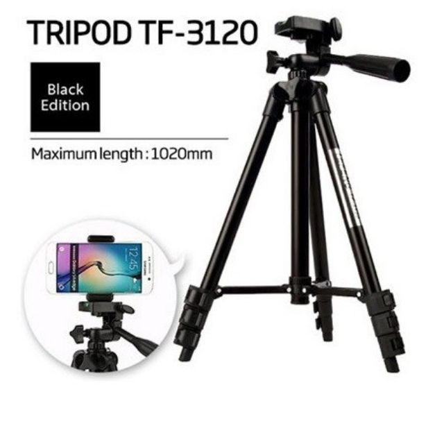 Gậy 3 chân chụp hình máy ảnh, điện thoại Tripod TF - 3120 loại tốt