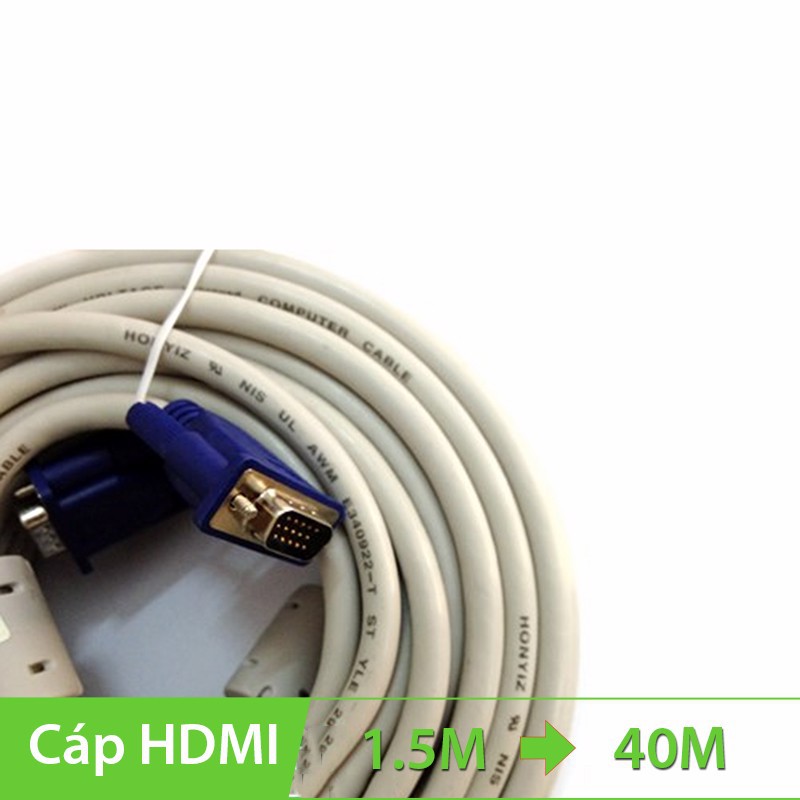 Cáp VGA KINGMASTER 1.5m/3m/5m- Chính Hãng 100%- Chất Lượng Tốt- Bảo Hành 6 Tháng