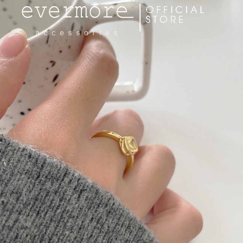 Nhẫn bạc EVERMORE, nhẫn bạc 925 Cheese phong cách hiện đại, minimalism - N046