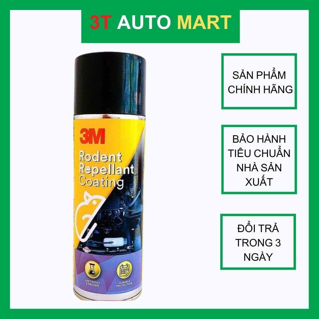Xịt Đuổi Chuột, Xịt Chống Chuột Ô Tô, Xe Hơi 3M Rodent Repellant Coating 89797 Chính Hãng.