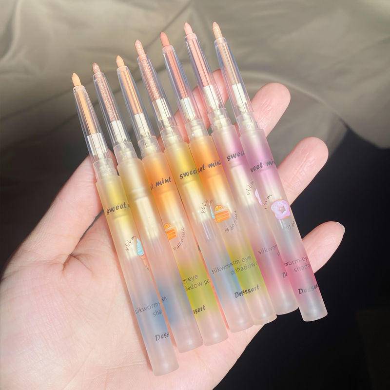 Bút Kẻ Mắt Kiêm Phấn Mắt 2 Trong 1 Lấp Lánh Lâu Trôi Chống Thấm Nước