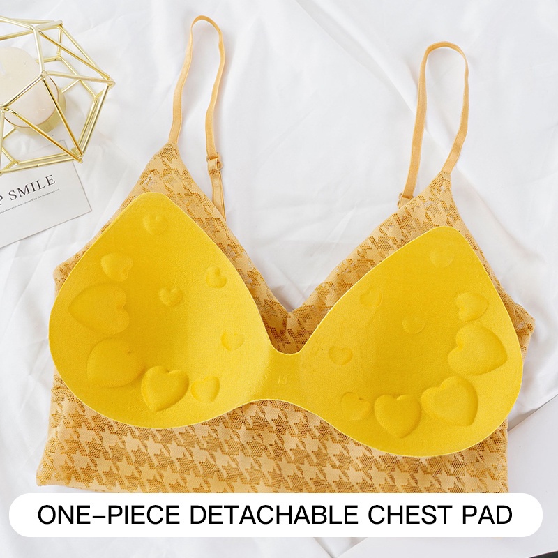 Áo ngực ECMLN hai dây cổ chữ V khoét sâu dáng lửng gợi cảm dành cho nữ