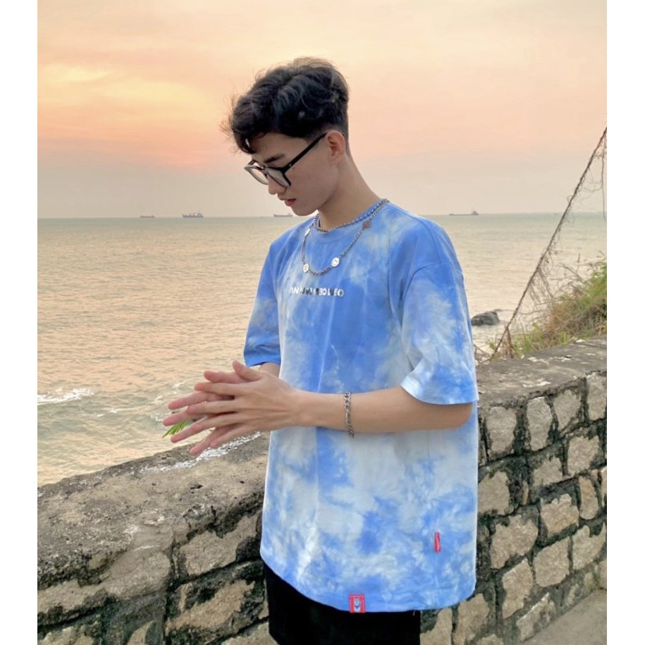 Tee Oversize - Wash Tiedye - Xanh biển | BigBuy360 - bigbuy360.vn