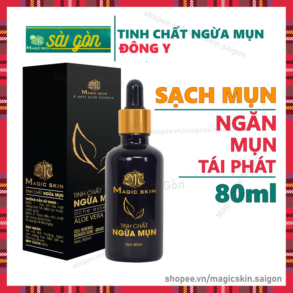 [CHÍNH HÃNG] Tinh chất NGỪA MỤN đông y MAGICSKIN Aloe Vera ngăn ngừa MỤN BỌC , MỤN ẨN , SƯNG TẤY, MỤN ĐẦU ĐEN