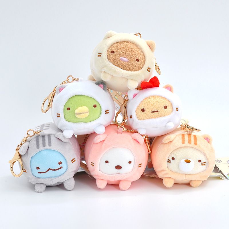 Móc Khóa Hình Tôm Chiên Mèo Sumikko Handmade