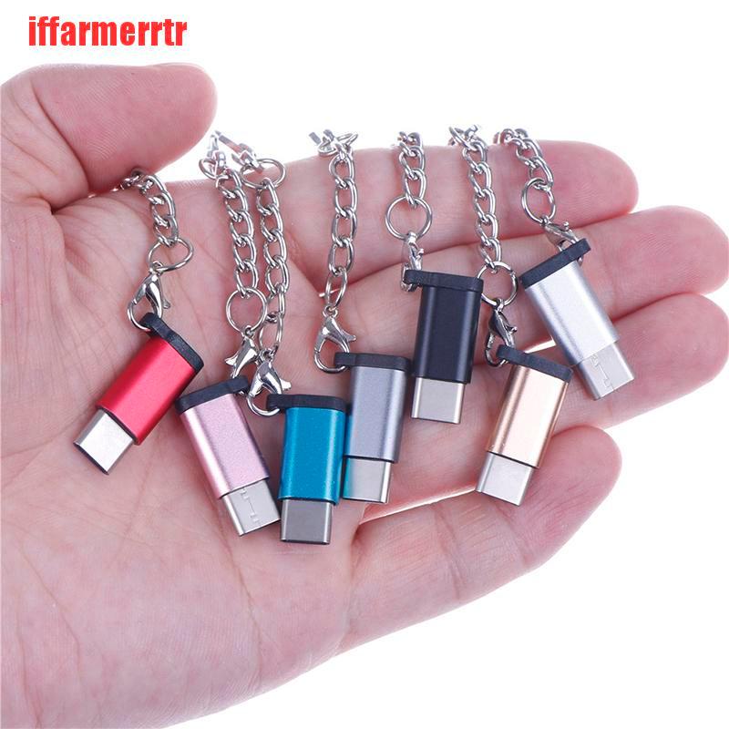 Đầu Chuyển Đổi Usb Type C Sang Micro Usb Bằng Nhôm Có Móc Khóa Tiện Dụng | BigBuy360 - bigbuy360.vn
