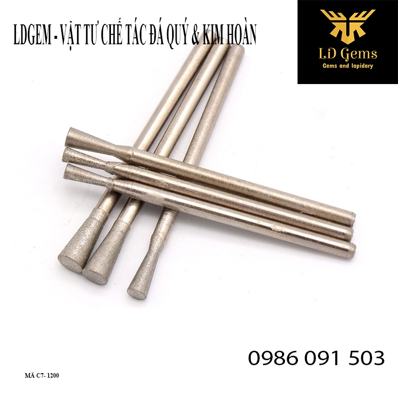 Mũi mài mịn  Cốt 2.35mm  chuyên dụng mài, chạm, khắc tượng ngọc, đá quý, đá thô, đá cảnh00