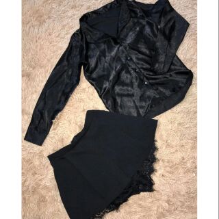 Set áo sơ mi chân váy siêu hot
