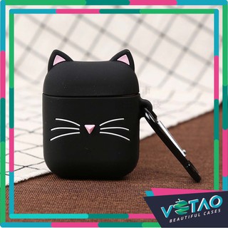 Airpods case, Ốp bảo vệ Dành cho Airpods - Mèo Đen