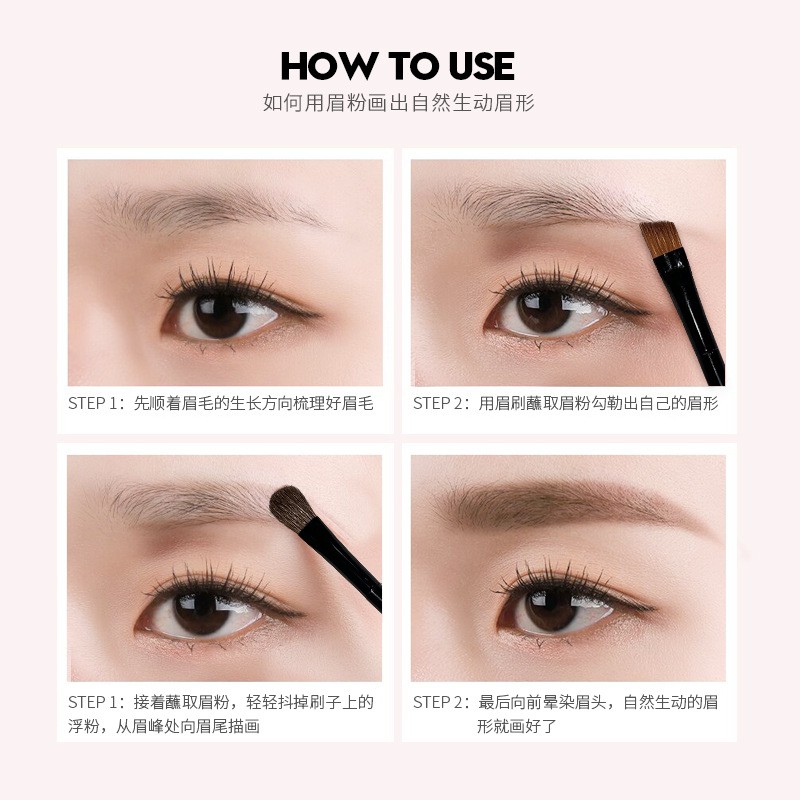 Bộ vẽ mày ROZO với 3 tone màu sẽ giúp bạn có một bộ chân mày đều màu, tự nhiên - Super Buyers | BigBuy360 - bigbuy360.vn