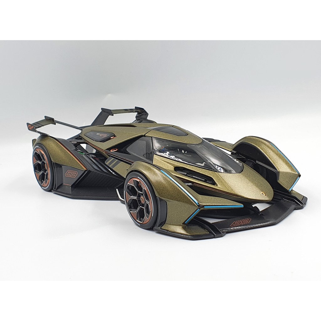 Xe Mô Hình Lambo V12 Vision Gran Turismo 1:18 Maisto ( Xanh Rêu Nhám )