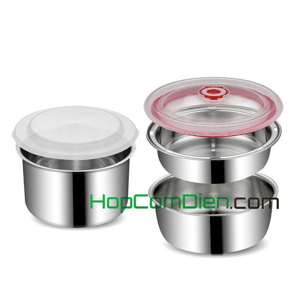 Hộp cơm cắm điện inox 3 tầng Star khít canh