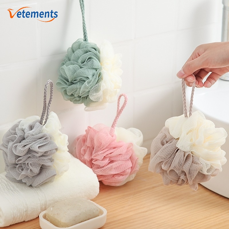 Bông Tắm Lưới Hai Màu Mềm Mại Dùng Để Tắm Rửa Cho Người Lớn