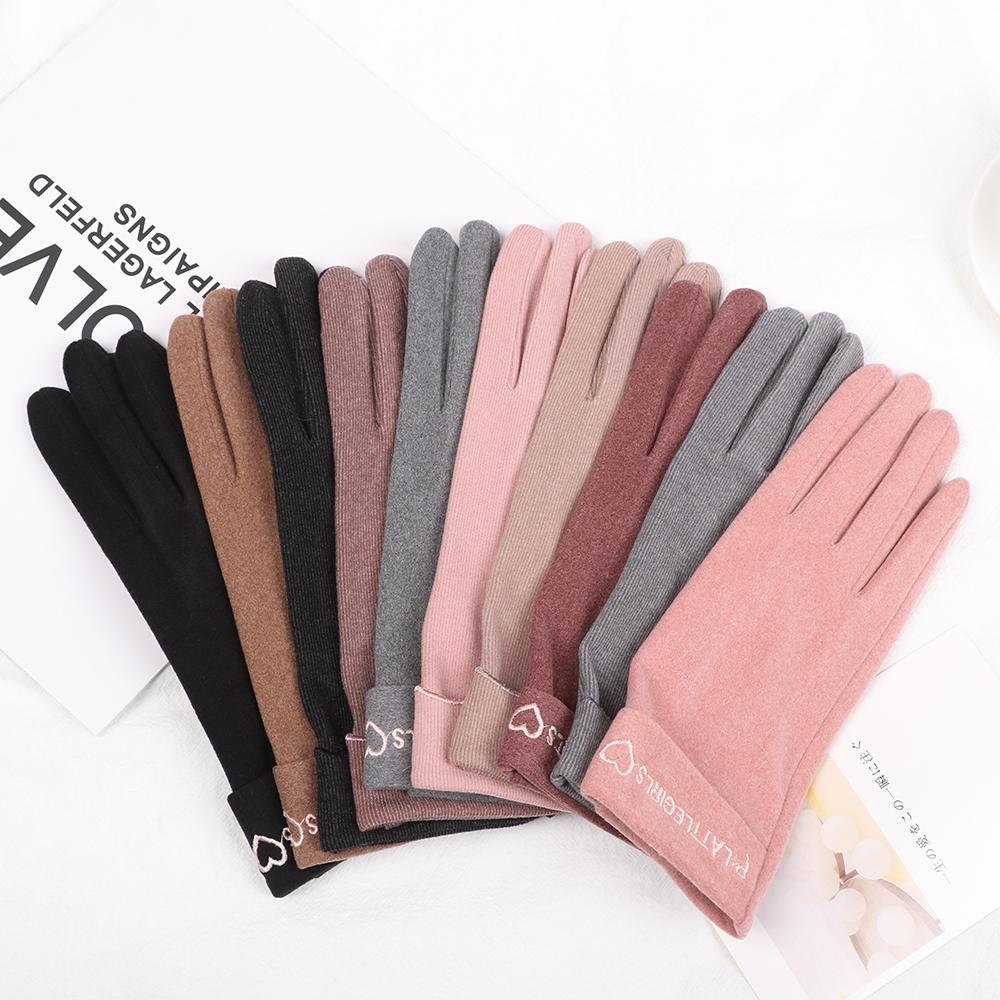 JUNE Găng Tay Thể Thao Cảm Ứng Toàn Diện Chống Gió Giữ Ấm Mùa