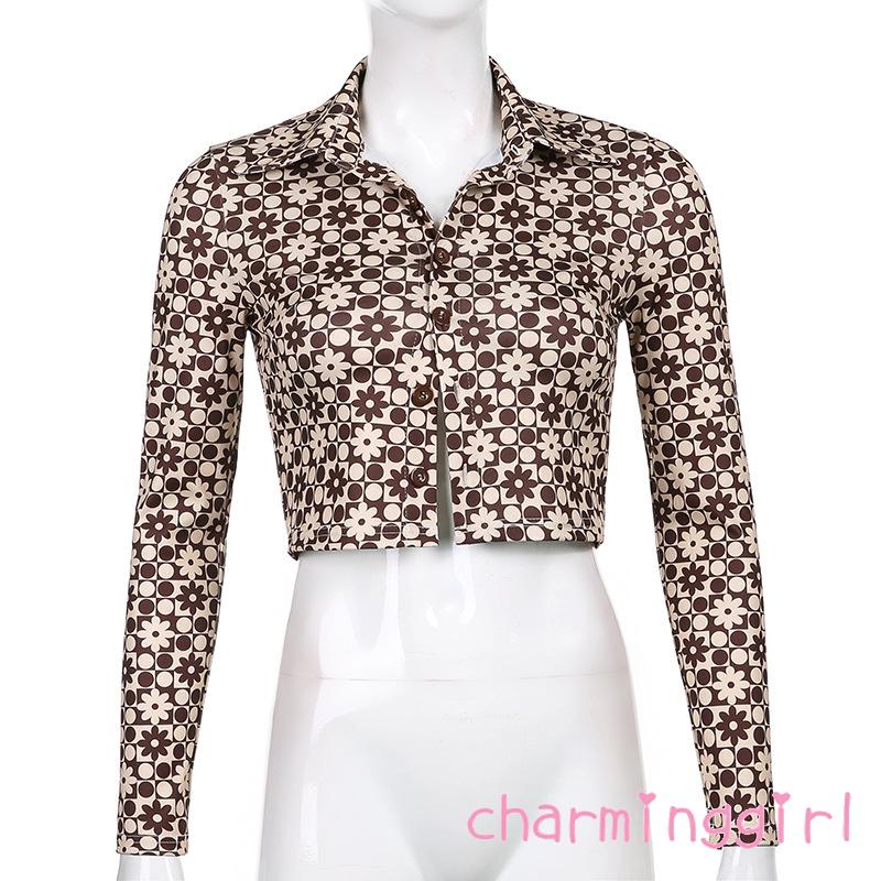 Áo nữ tay dài chấm bi thời trang cá tính