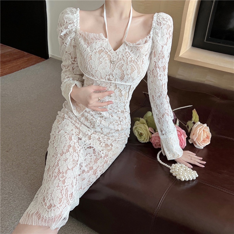 Áo Thun Tay Dài Một Bên Cổ Cao Vừa Vặn Ôm Dáng Gợi Cảm Phong Cách Hàn Quốc