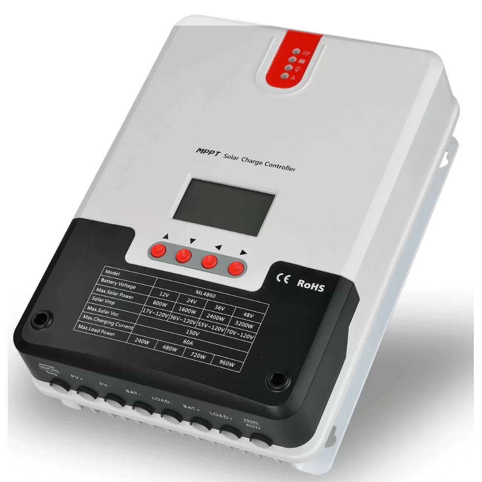 BỘ SẠC NĂNG LƯỢNG MẶT TRỜI MPPT  SRNE 12/24/36/48V, 60A