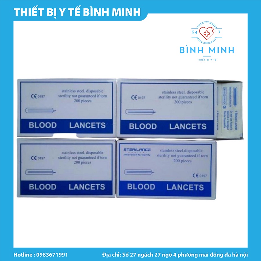 Kim Chích Mụn LANCETS | Hộp 200 Kim