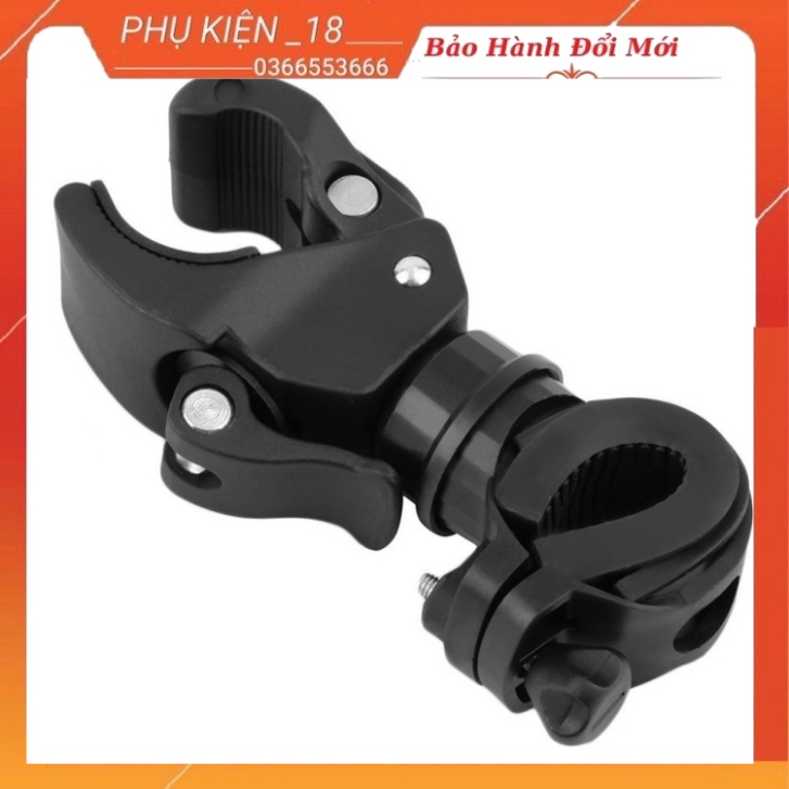Kẹp đỡ đèn pin xe đạp xoay được 360 độ