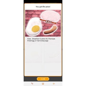 Gấu bông Nhật Bản- Fan Breakfast cushion- Ham & sausage