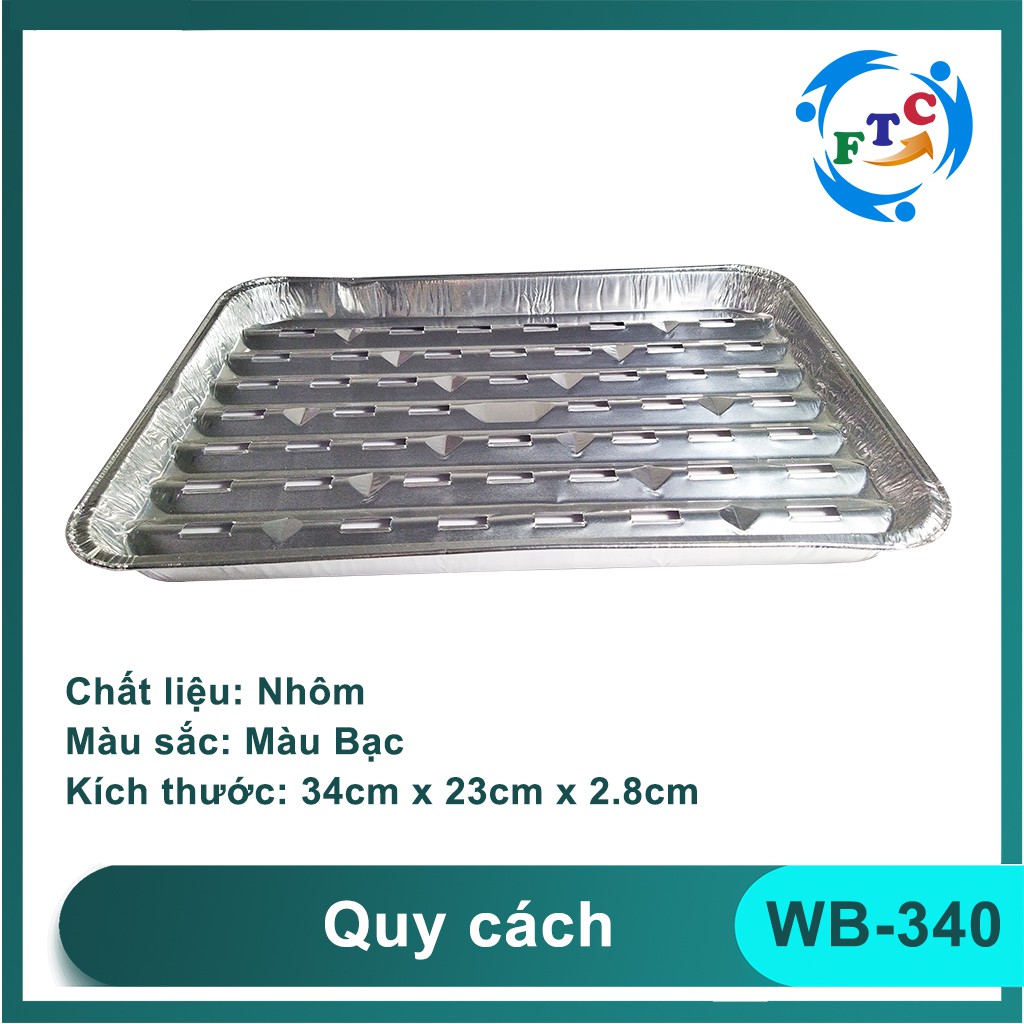 Khay nhôm Ftc set 10 khay nướng dùng 1 lần hàng chính hãng cực tiện lợi MS340