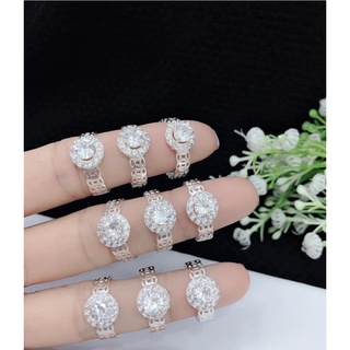 Nhẫn kim tiền đá ,bạc 925
