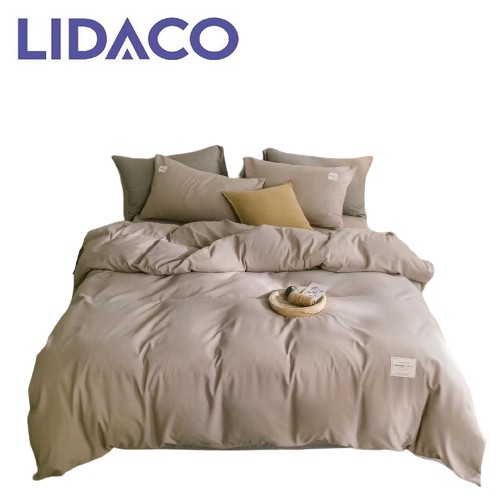 [Mã LIFEMALL2505 giảm 10% đơn 250K] Chăn Ga Cotton Tici LIDACO - Màu Be