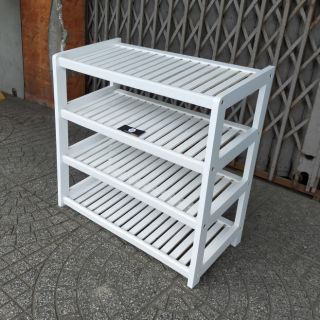 Kệ dép trắng 4 tầng 60cm - Lê Tâm