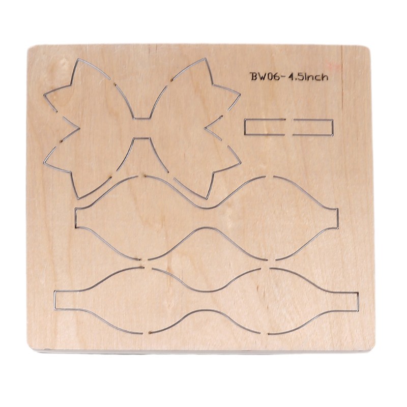 OUT Bow Bowknot Wooden Cutting Dies Stencil DIY Scrapbooking Album Stamp Craft Decor