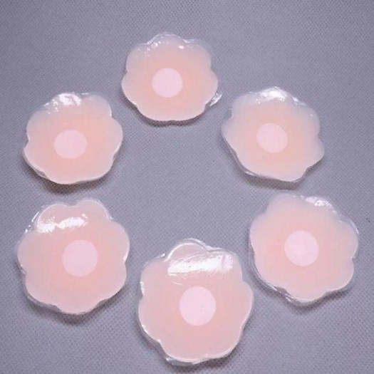 ( Miếng dán ngực) Hộp 5 đôi dán ngực Silicon dùng lại được nhiều lần