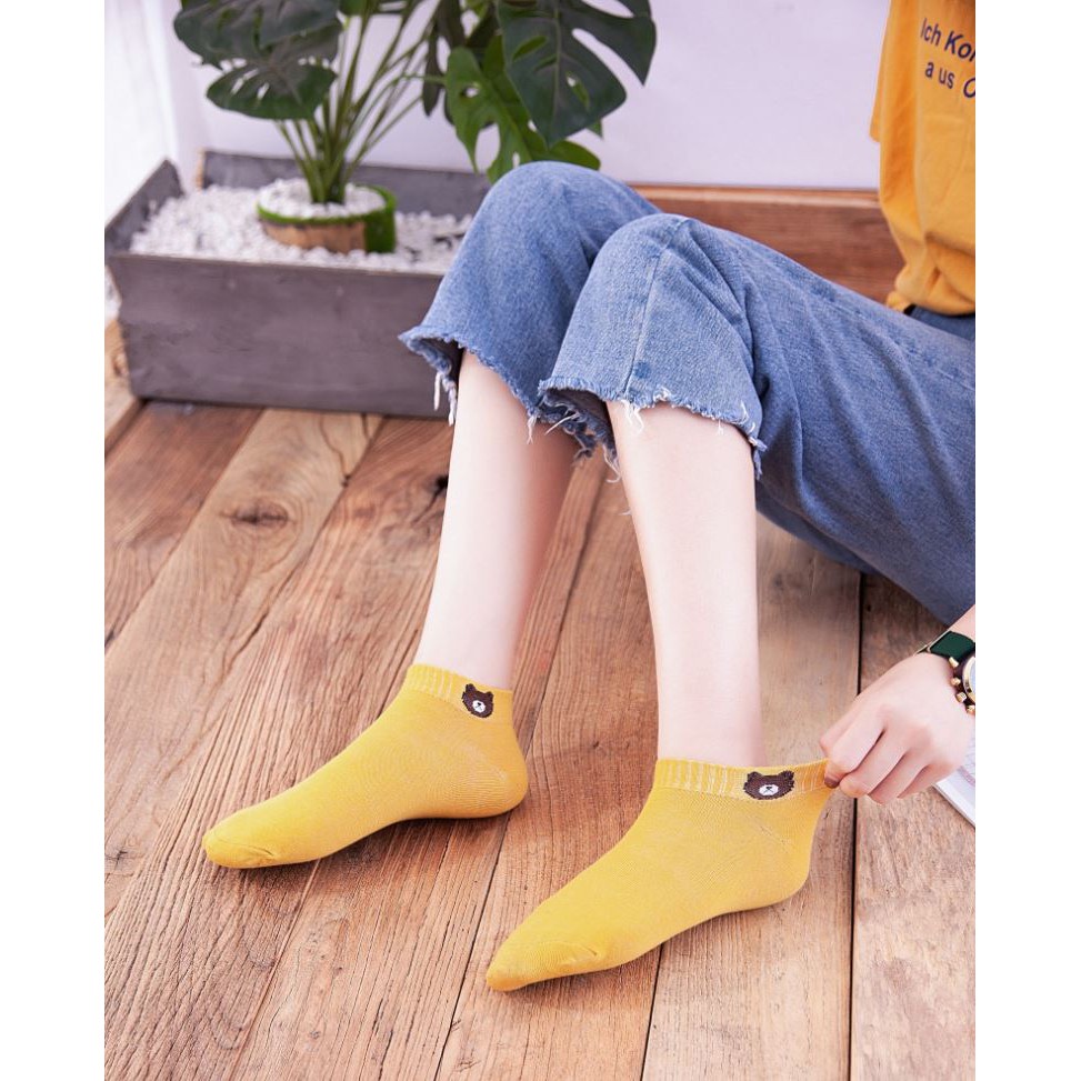 Tất Gấu Loại 1 Thoáng Khí Thấm Hút Mồ Hôi COMBO 10 Đôi B08