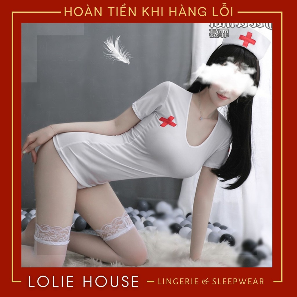 Cosplay y tá sexy gợi cảm - Đồ cosplay sexy y tá anime LOLIE HOUSE - CP28 | BigBuy360 - bigbuy360.vn