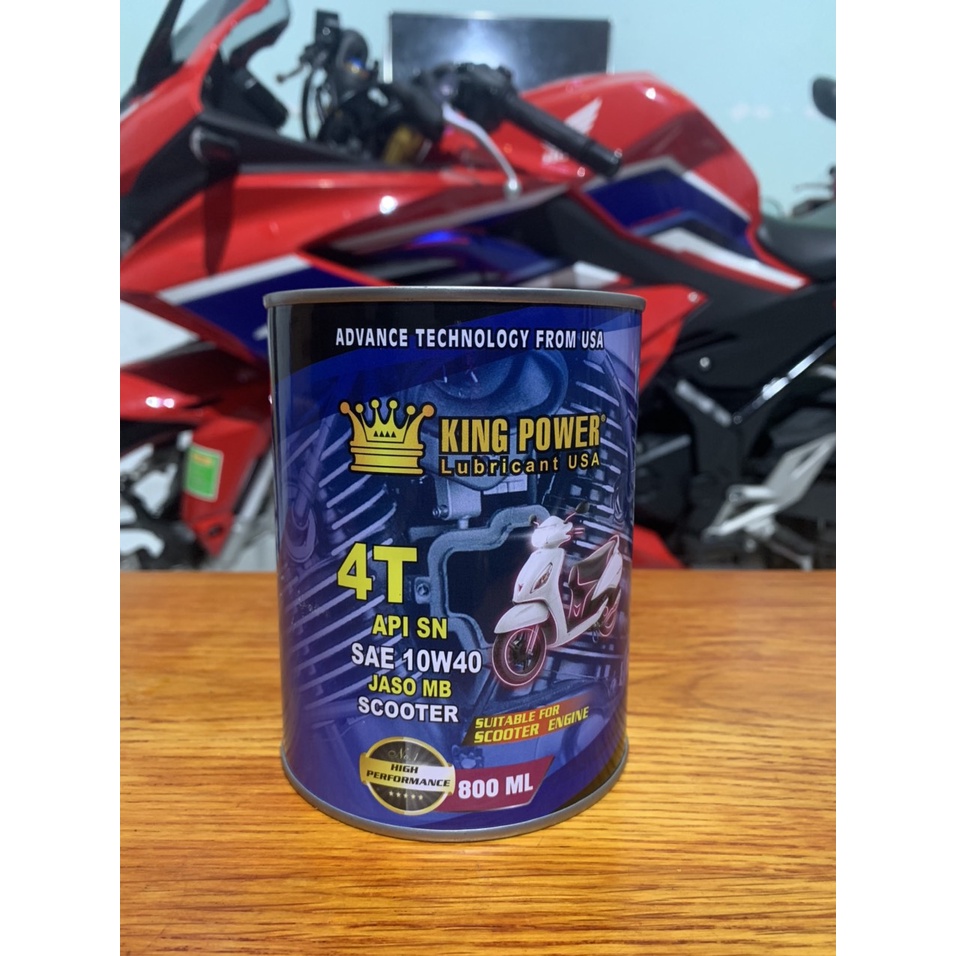 Dầu nhớt xe tay ga king power 800ml Nhớt nhập khẩu dubai