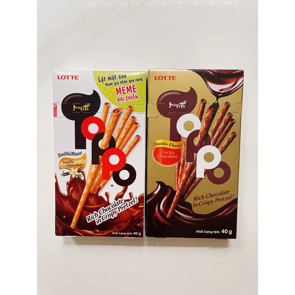 COMBO 5 HỘP BÁNH QUE TOPPO LOTTE
